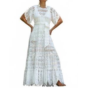 NEW MISS JUNE PARIS women's sable dress in white
